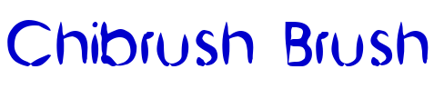 Chibrush Brush шрифт